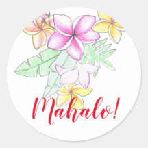 Plumeria Bunch - autocollants personnalisés.