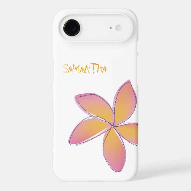 Plumeria Case-Mate iPhone Case (Back)