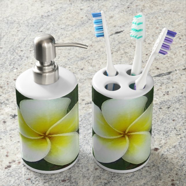 Plumeria Extreme Bathroom Set (Front)