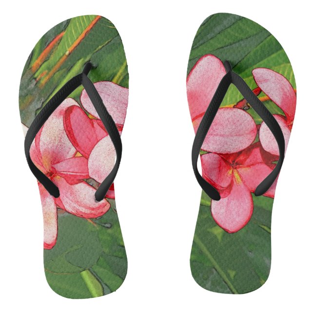 Plumeria Flip Flops (Footbed)