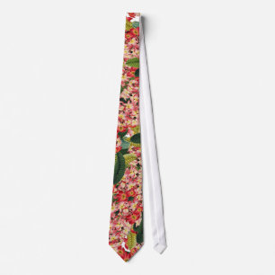 Plumeria Floral Flowers Tropical Tie