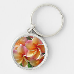 Plumeria Flower Colours Keychain