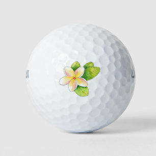 Plumeria Flower Golf Balls