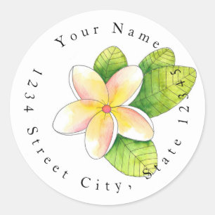 Plumeria Flower Labels