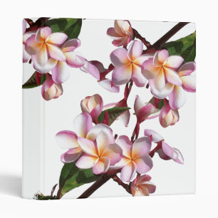 Plumeria Flowers Avery Binder