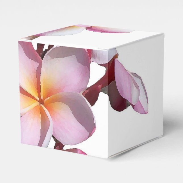 Plumeria Flowers Favour Box (Front Side)