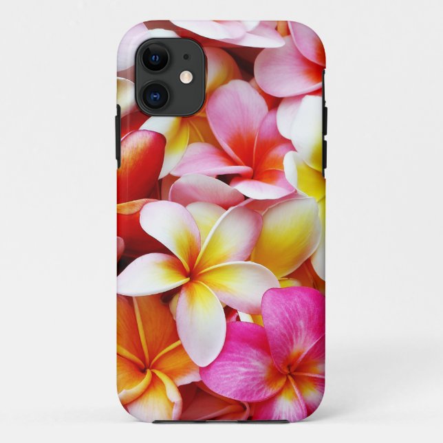 Plumeria Frangipani Hawaii Flower Customized Case-Mate iPhone Case (Back)