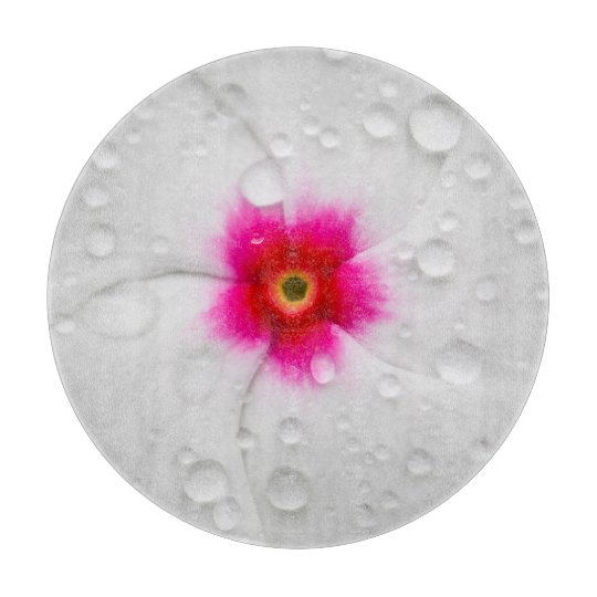 Plumeria Glass Cutting Board