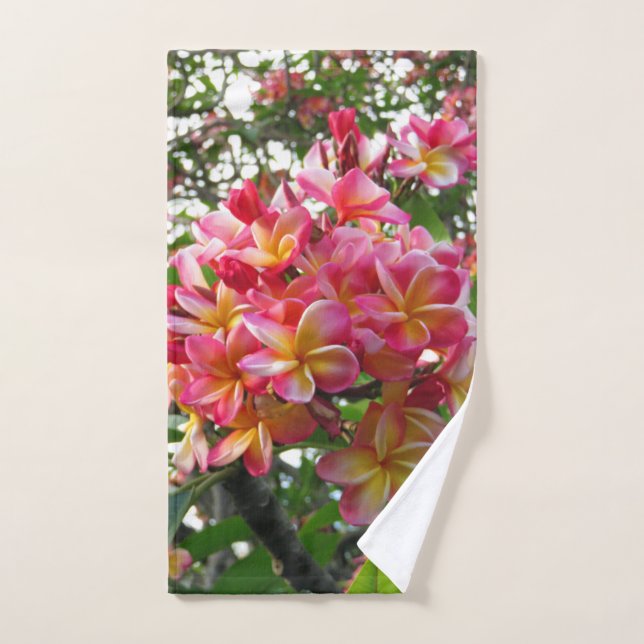 Plumeria hawaïenne (Serviette à main)