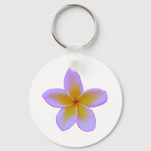 Plumeria Keychain