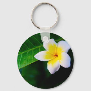 Plumeria Keychain
