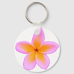 Plumeria Keychain