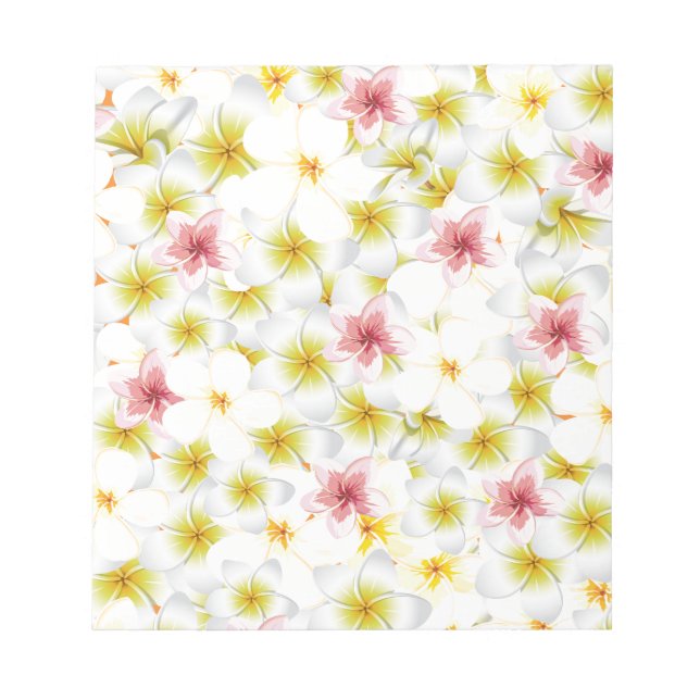 Plumeria Love Me Notepad (Front)
