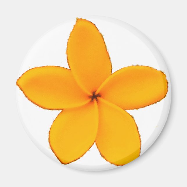 Plumeria Magnet (Front)