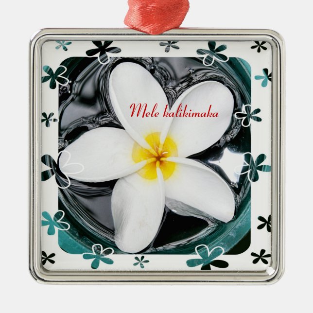 Plumeria Ornament (Front)