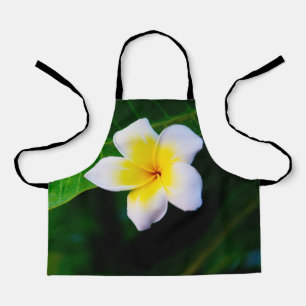 Plumeria Photo Print Apron