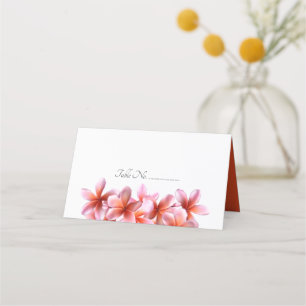 Plumeria rose Fleurs Mariage Escort Cartes de Plac
