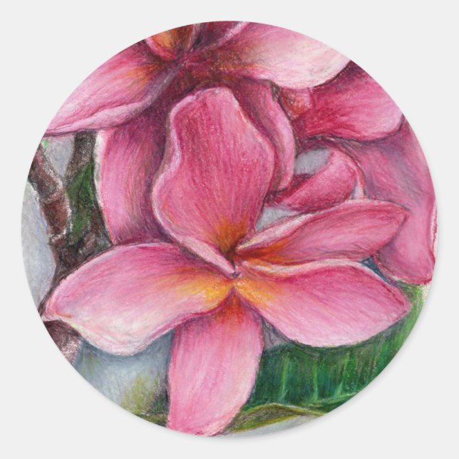 Plumeria Sticker (Front)