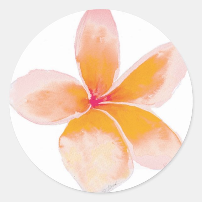 Plumeria Sticker (Front)