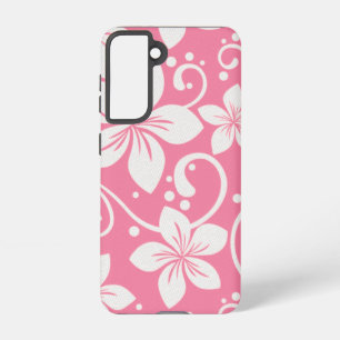 Plumeria Swirl Rose Pink Samsung Galaxy Case