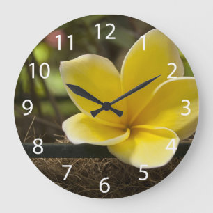 Plumeria Wall Clock