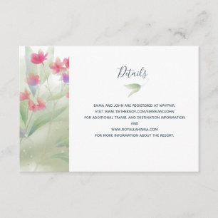 Plumeria Water Colour Enclosure Card
