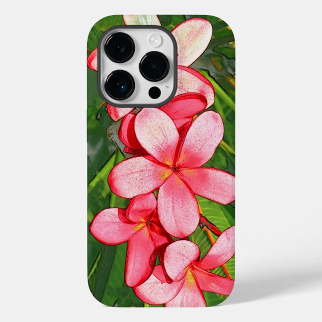 Plumerias Case-Mate iPhone Case (Back)