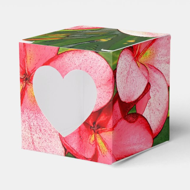 Plumerias Favor Box (Front Side)