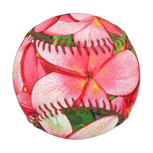Plumerias pink baseball