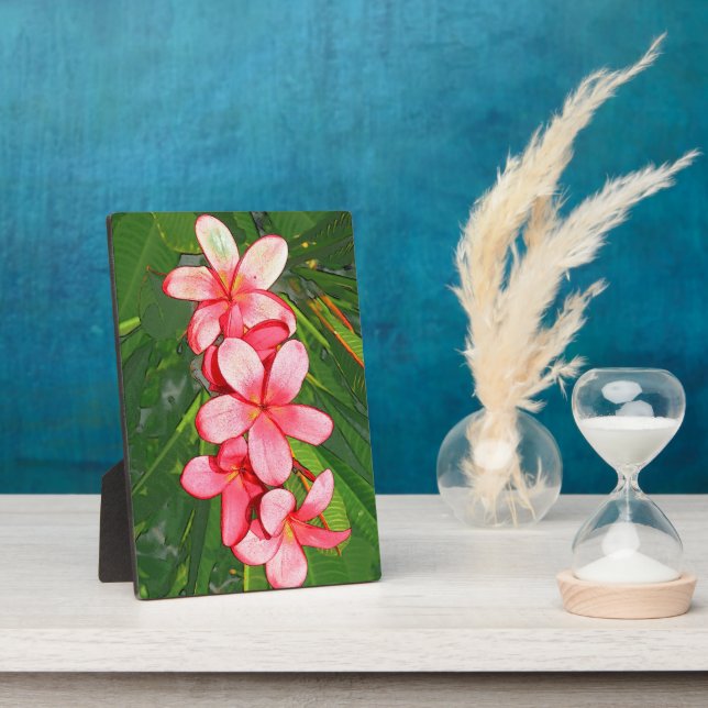 Plumerias Plaque (Side)