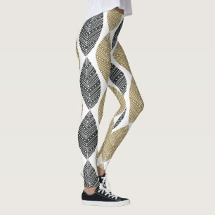 Plumes Abstraites leggings Motifs