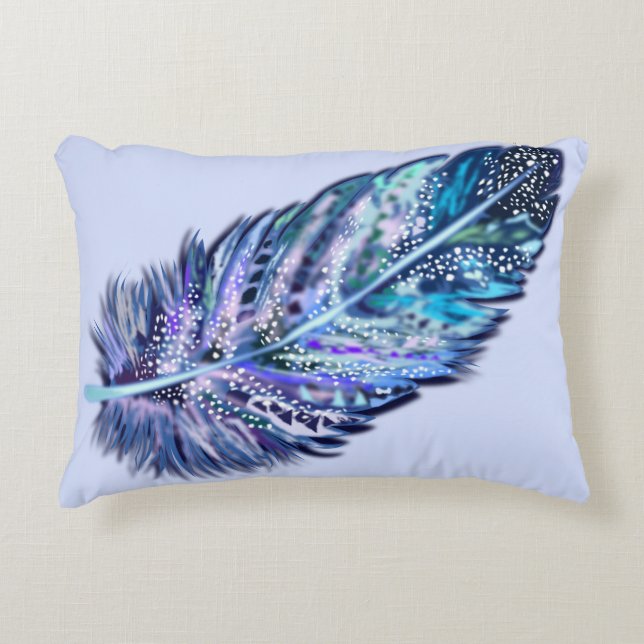 Plumes Accent Coussin - Vos couleurs (Devant)