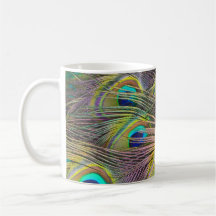 Plumes colorées Peacock Concevoir la Coupe de Mug 