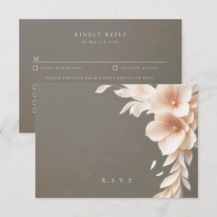 Plumes de pêche choix de repas mariages RSVP