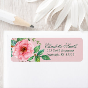 Plumes de pivoine rose classique Design floral