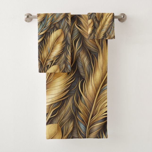 Plumes d'or Argent Art (En situation)