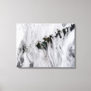 Plumes from Okmok Volcano, Aleutian Islands Canvas Print
