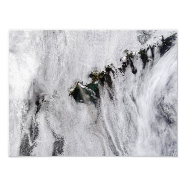 Plumes from Okmok Volcano, Aleutian Islands Photo Print (Front)