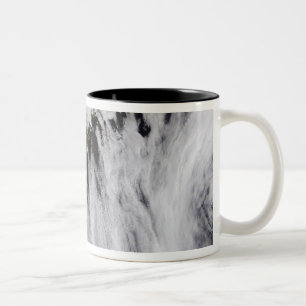 Plumes from Okmok Volcano, Aleutian Islands Two-Tone Coffee Mug