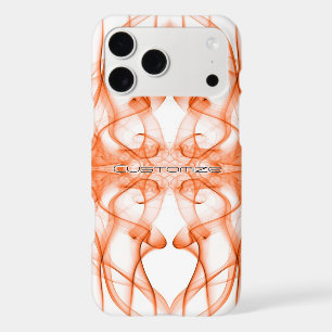 Plumes of Orange Smoke Custom on white
