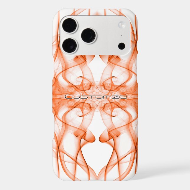 Plumes of Orange Smoke Custom on white (Verso)