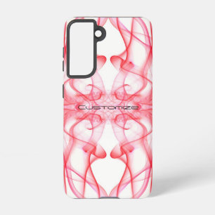 Plumes of Red Smoke Custom on White Samsung Galaxy Case