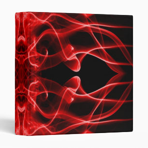 Plumes of Red Smoke on Black Binder
