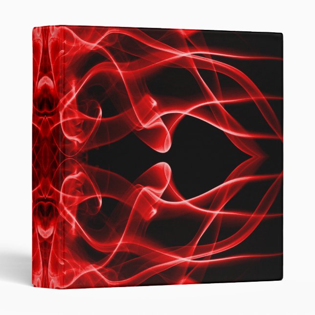Plumes of Red Smoke on Black Binder (Front/Spine)