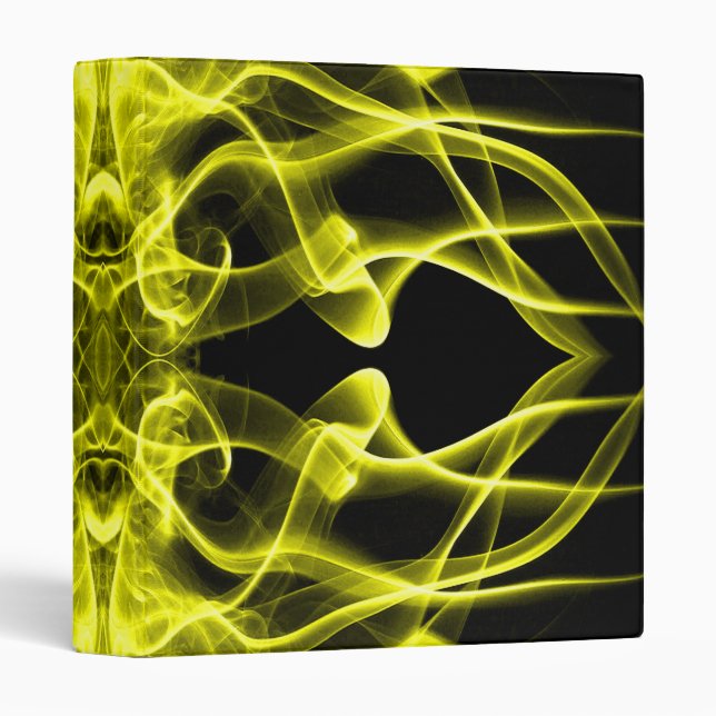 Plumes of Yellow Smoke on Black Binder (Front/Spine)