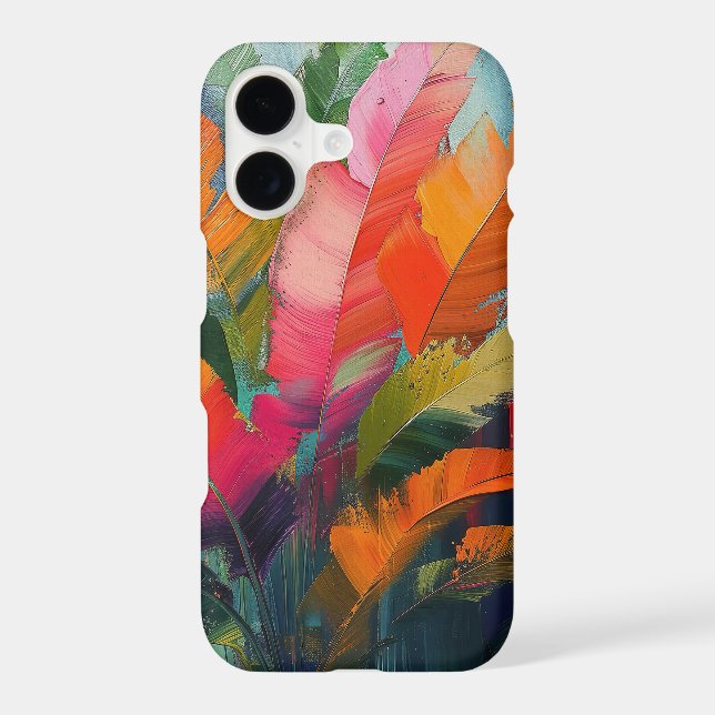 Plumes tropicales – Abstraction botanique vibrante (Verso)