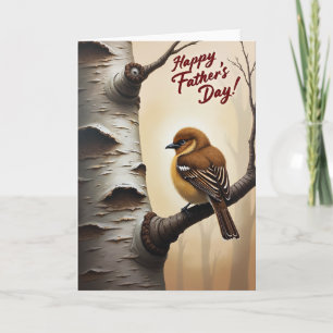 Plump Bird Fathers Day Card