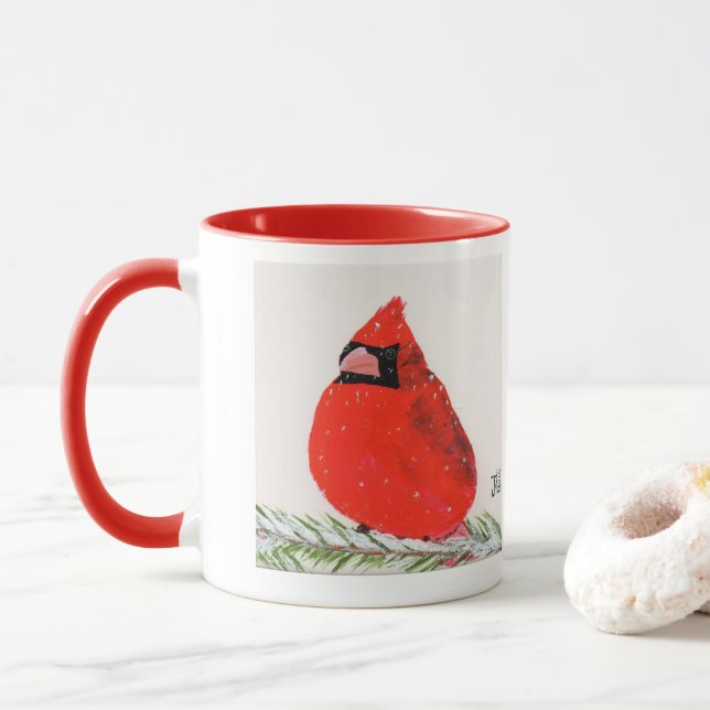 Plump Cardinal Mug par JML (Avec donut)