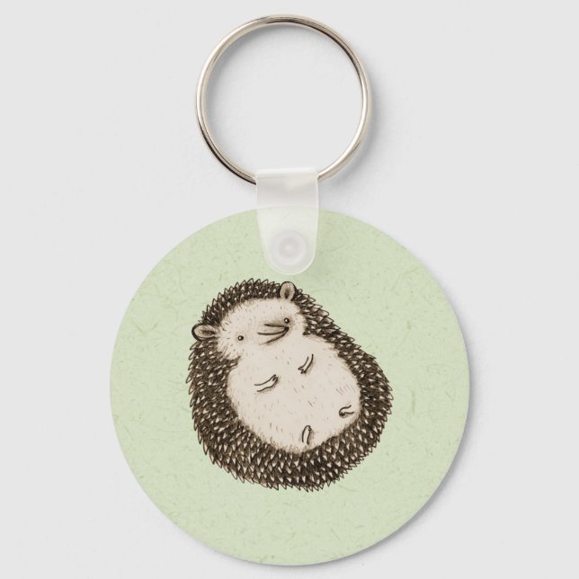 Plump Hedgehog Keychain (Front)