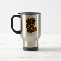 Plump Turkey, Cartoon Farmer Turkey, Travel Mug